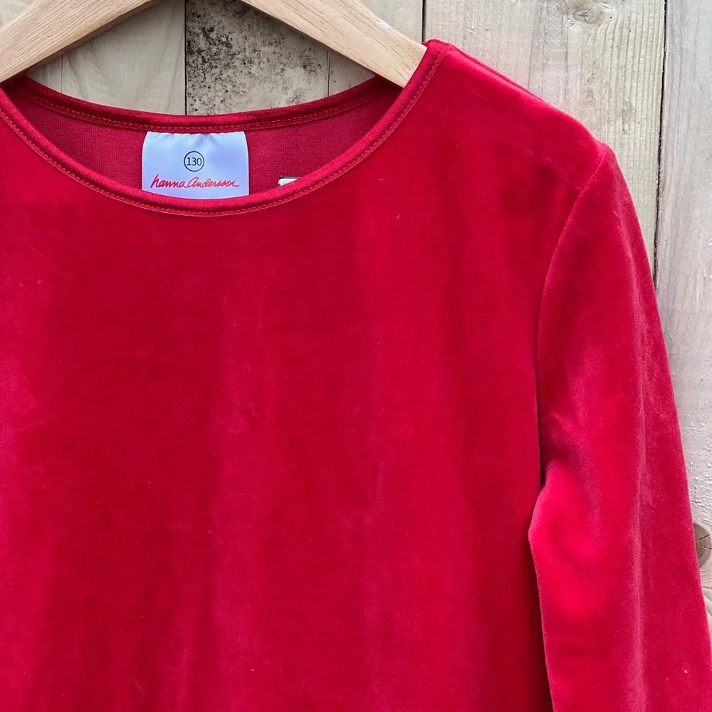 Hanna Andersson Velour Tiered Dress